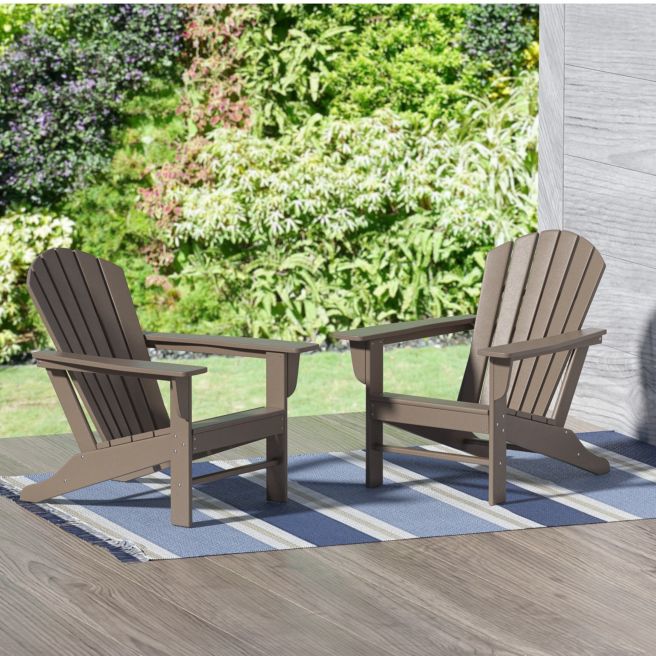 Chaises Adirondack Polytrends Altura Outdoor écologiques toutes saisons (lot de 2)