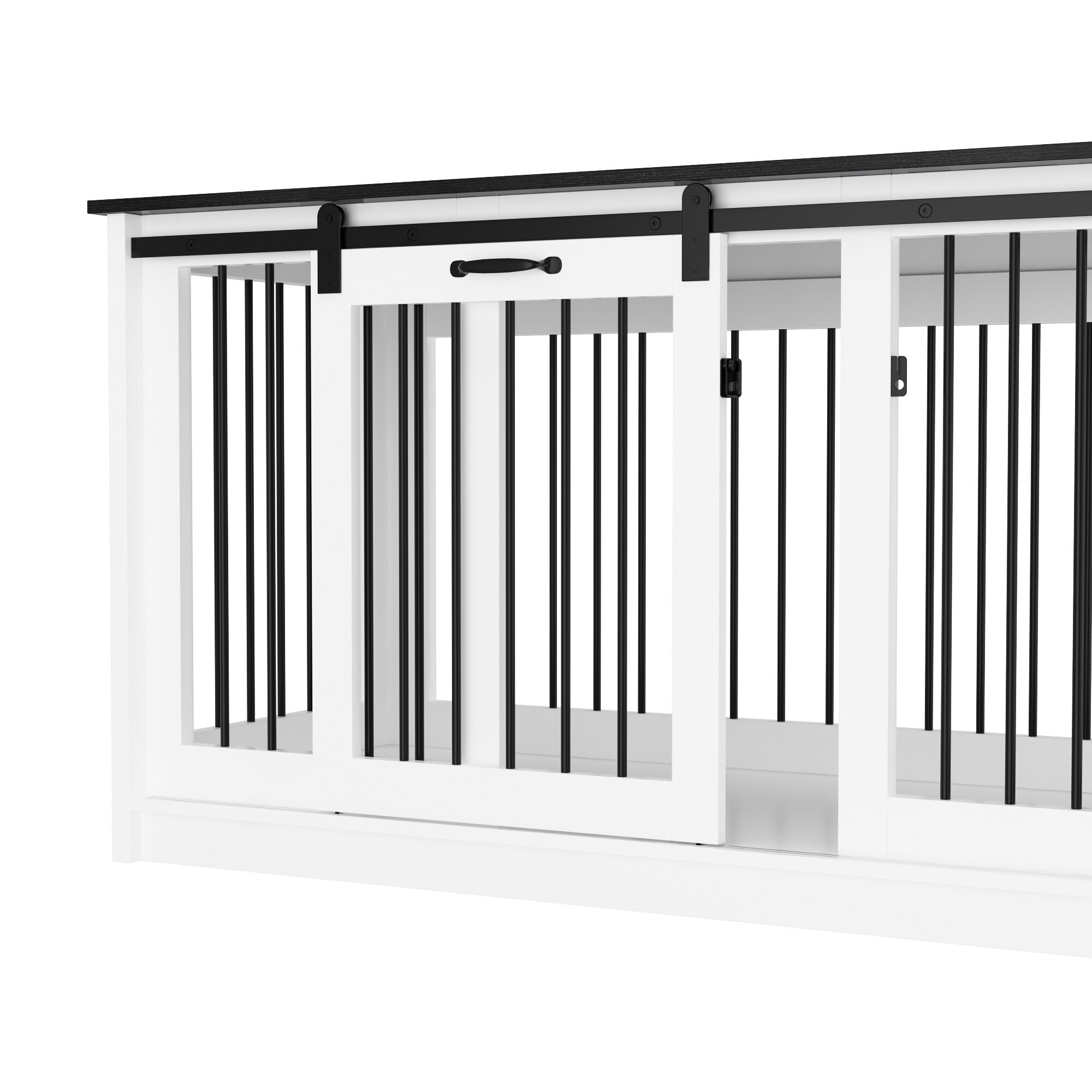 Cage pour chien élégante et robuste avec renfort en tube de fer
