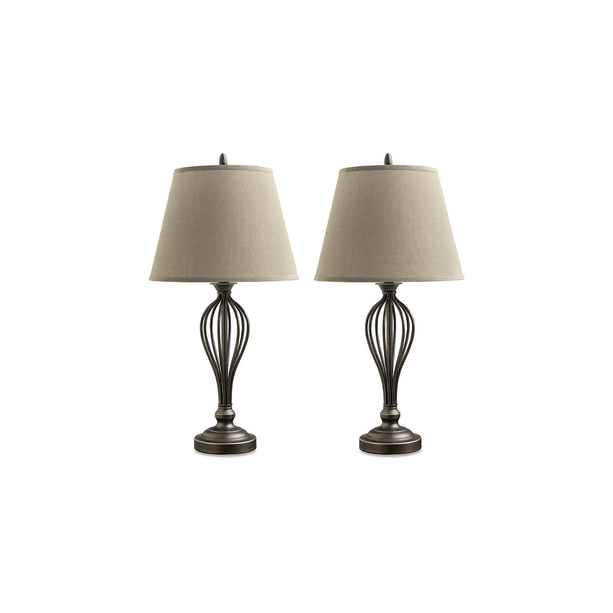 Lampe de table Signature Design by Ashley Ornawell en bronze antique (lot de 2) - 15 L x 15 P x 29 H
