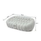 Canapé à bulles moderne 98,43 pouces en forme de nid d'abeille 3D