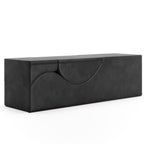 Chaise longue convertible Avana Kami / Yoga et massage - Ottomane 2 en 1 avec fauteuil de yoga pliable dissimulé, microvelours - N/A