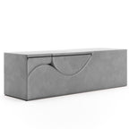 Chaise longue convertible Avana Kami / Yoga et massage - Ottomane 2 en 1 avec fauteuil de yoga pliable dissimulé, microvelours - N/A