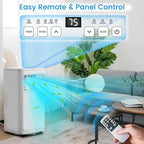 Climatiseurs portables Bossin 8 000 BTU (Ashrae), 5 000 BTU (SACC) 3 en 1 avec télécommande, refroidisseur d'air portable pour pièce silencieuse - 880 V
