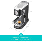 Machine à expresso CASABREWS CM5418 20 bars avec buse vapeur pour mousse de lait