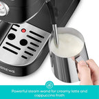 Machine à expresso CASABREWS CM5418 20 bars avec buse vapeur pour mousse de lait