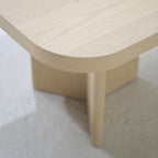 Philip - Table à manger à bords carrés