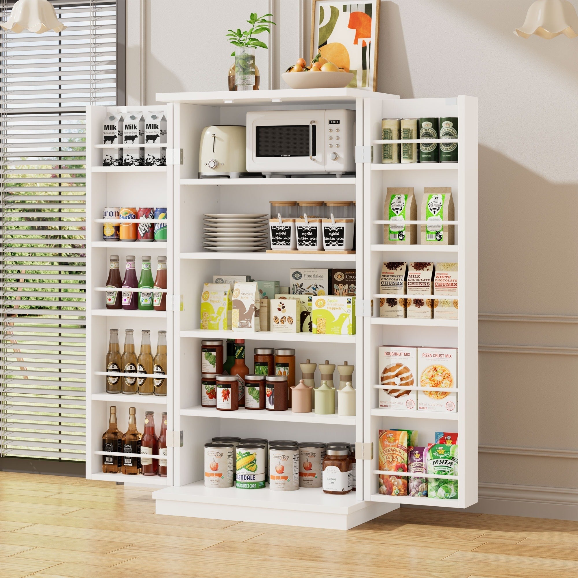 Armoire de rangement Futzca 47 po, armoires de cuisine en bois