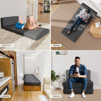 Fauteuil convertible 3 en 1, fauteuil pliant, lit-lit rabattable