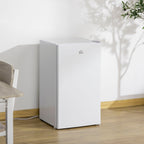 Mini-réfrigérateur compact HOMCOM de 3,2 pi³ avec congélateur, porte simple et thermostat réglable pour chambre à coucher