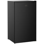Mini-réfrigérateur compact HOMCOM de 3,2 pi³ avec congélateur, porte simple et thermostat réglable pour chambre à coucher