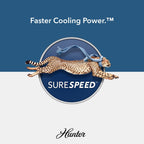 Ventilateur de plafond extérieur Hunter 52 Skyflow avec kit d'éclairage LED, commande murale - Côtier moderne contemporain - WeatherMax - CLASSÉ HUMIDE !