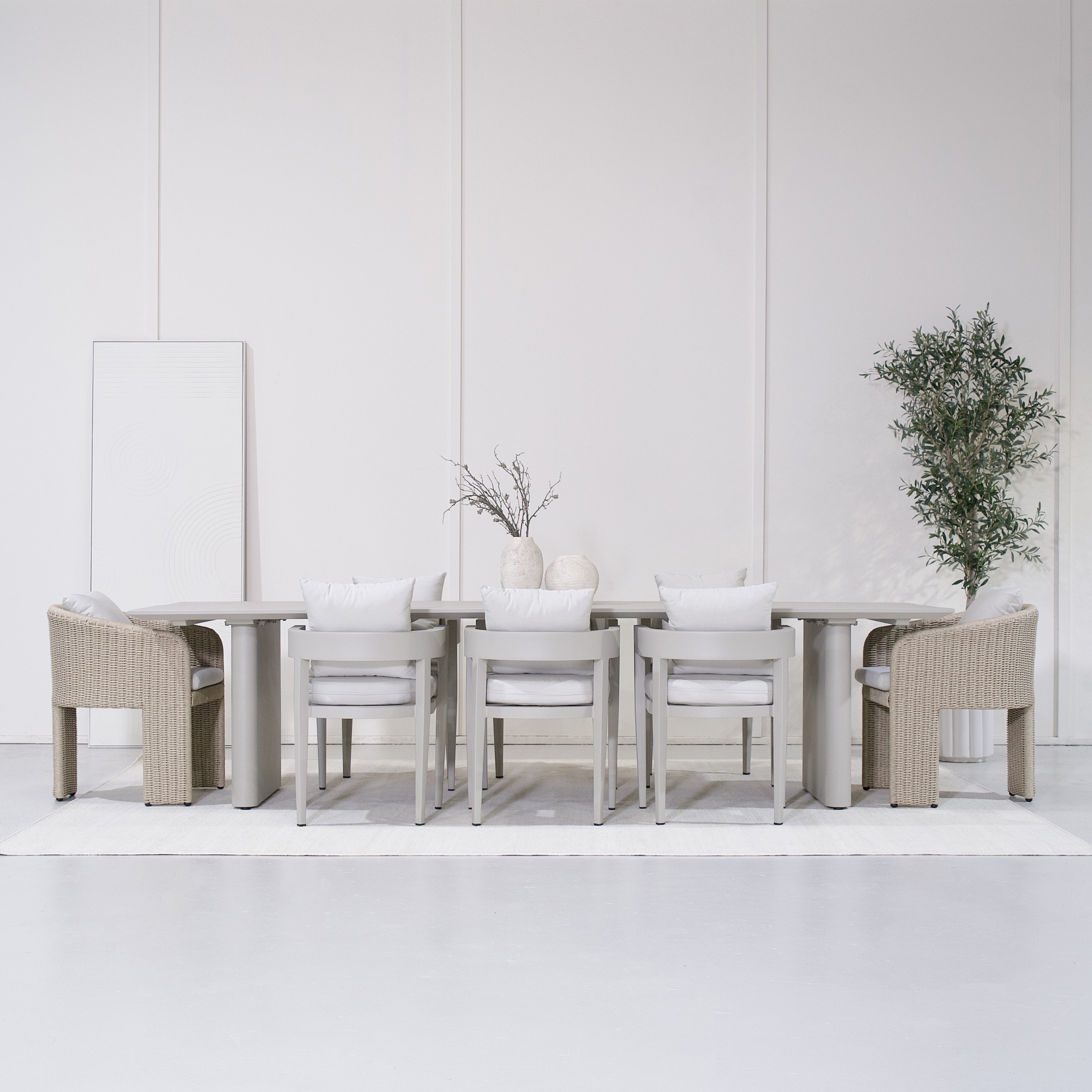 Chaise de salle à manger d'extérieur Aidan