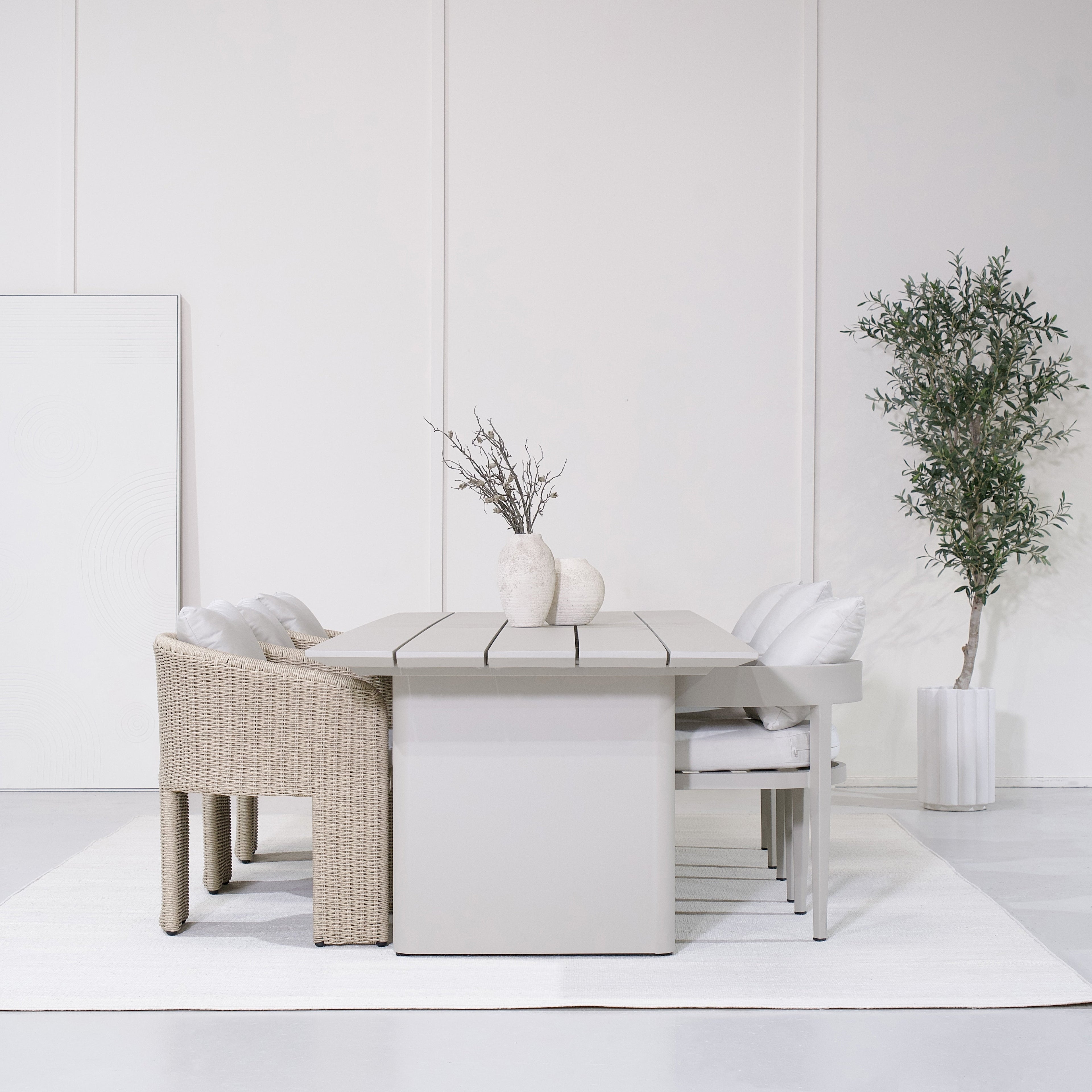 Chaise de salle à manger d'extérieur Aidan