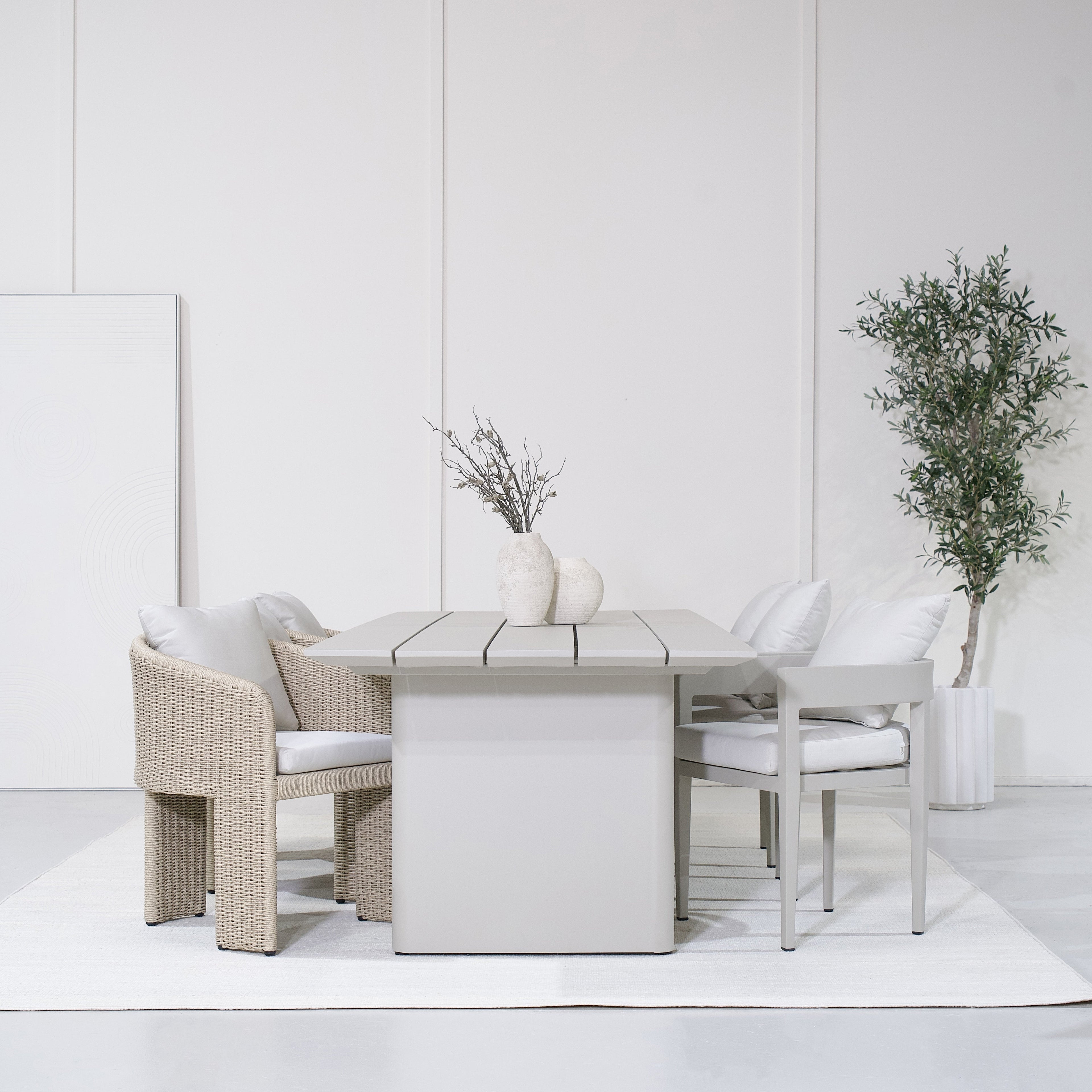 Chaise de salle à manger d'extérieur Aidan