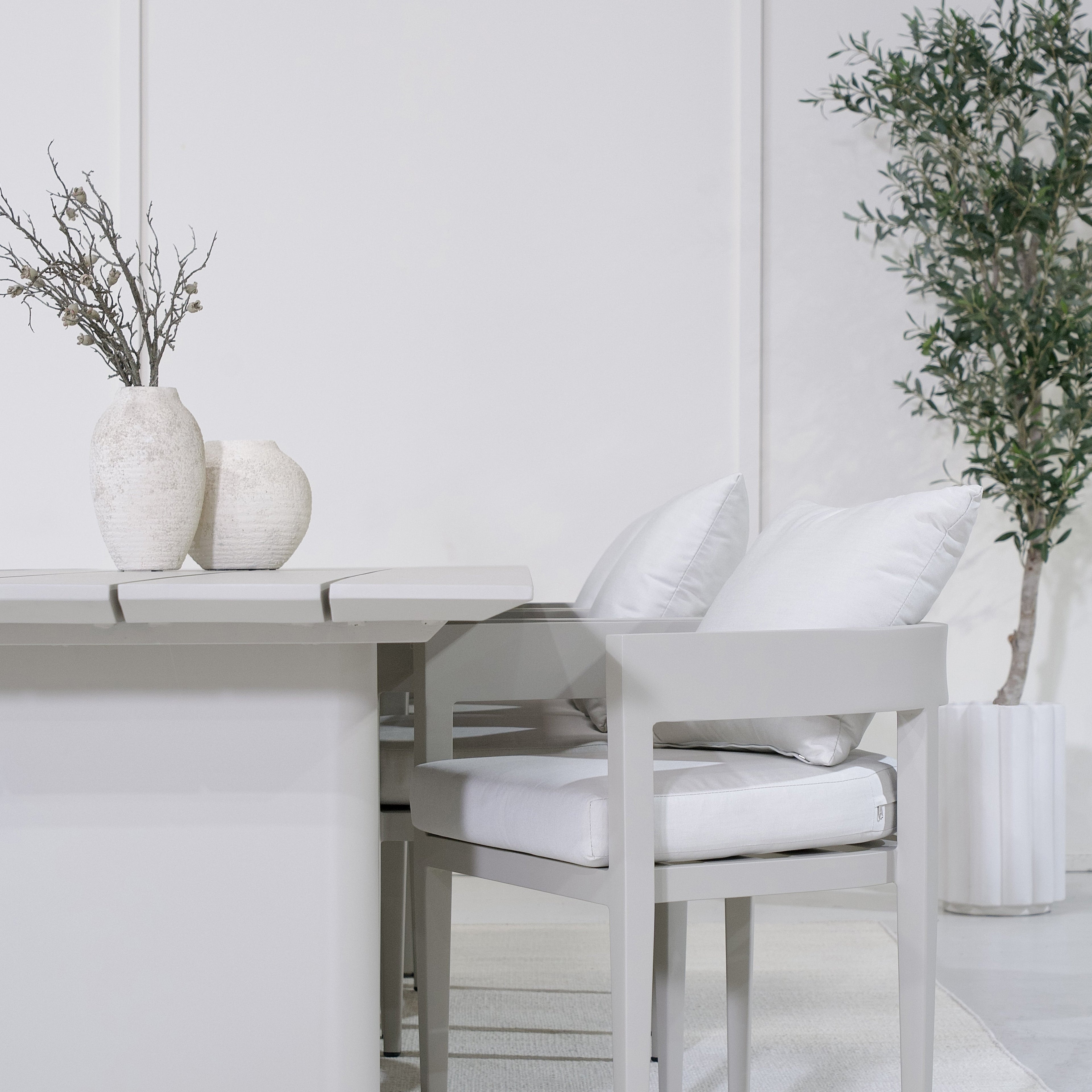 Chaise de salle à manger d'extérieur Aidan
