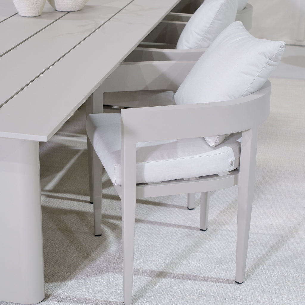Chaise de salle à manger d'extérieur Aidan