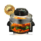 Friteuse à air halogène portable MegaChef de comptoir en noir