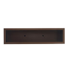 Jardinière métallique lourde pour plantes d'extérieur, 96 x 25 x 76 cm (L x l x H) de hauteur et de longueur, avec séparateur en métal - 96 x 76 x 25 cm