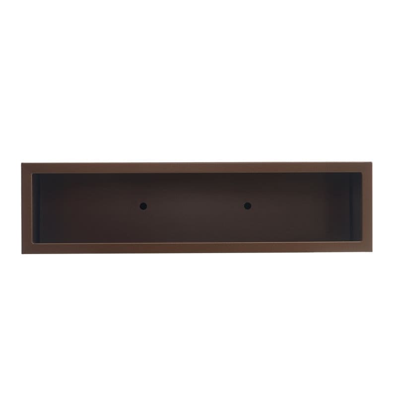 Jardinière métallique lourde pour plantes d'extérieur, 96 x 25 x 76 cm (L x l x H) de hauteur et de longueur, avec séparateur en métal - 96 x 76 x 25 cm