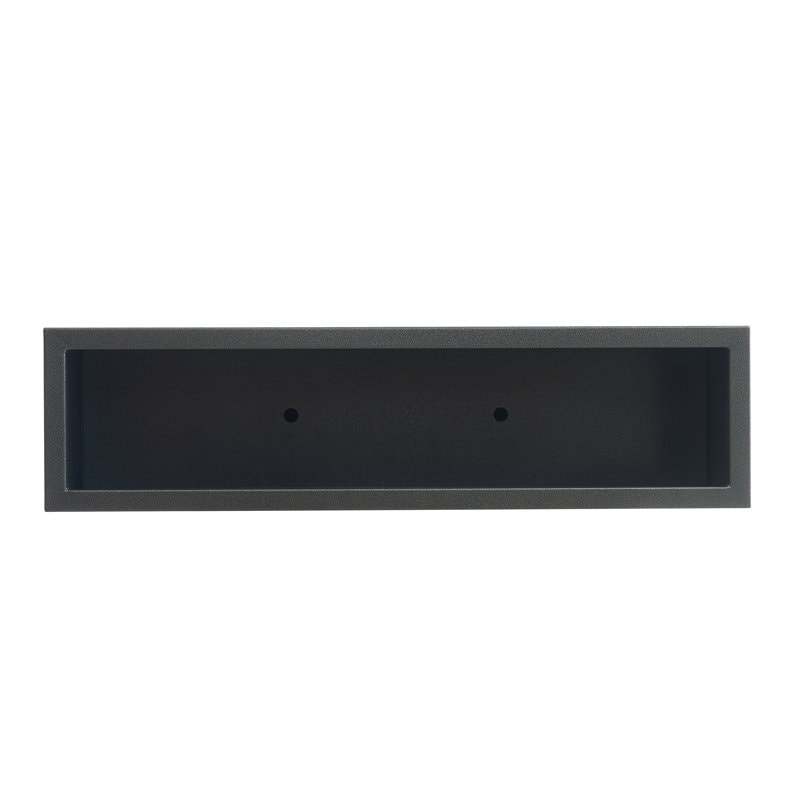 Jardinière métallique lourde pour plantes d'extérieur, 96 x 25 x 76 cm (L x l x H) de hauteur et de longueur, avec séparateur en métal - 96 x 76 x 25 cm