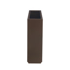Jardinière métallique lourde pour plantes d'extérieur, 96 x 25 x 76 cm (L x l x H) de hauteur et de longueur, avec séparateur en métal - 96 x 76 x 25 cm