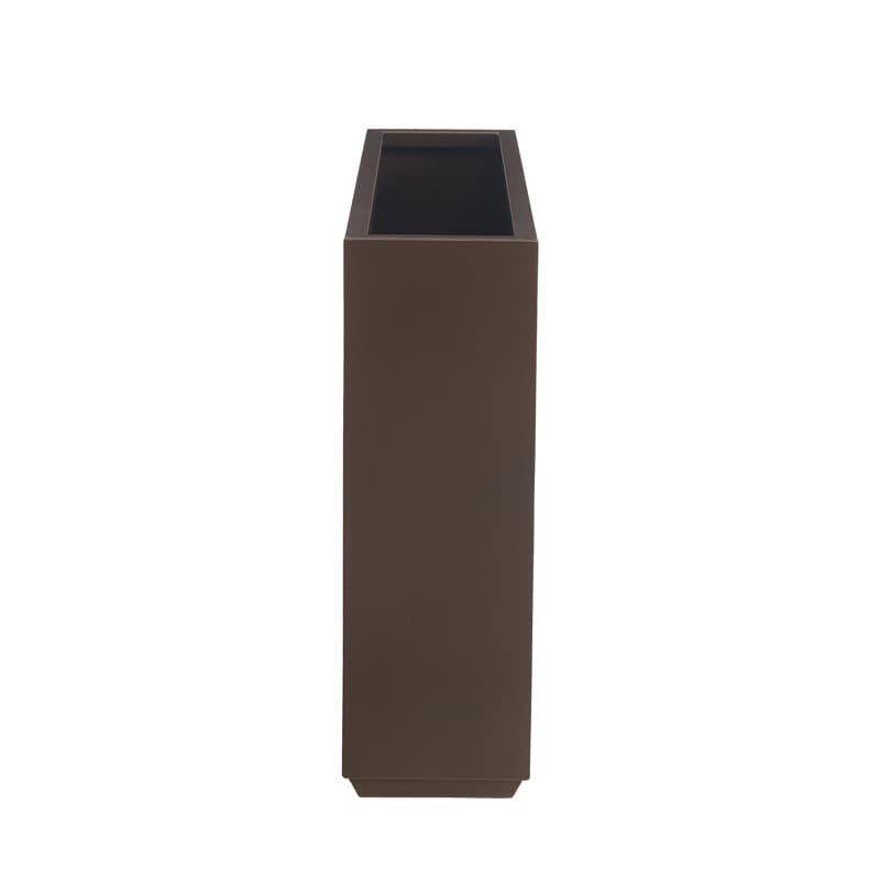 Jardinière métallique lourde pour plantes d'extérieur, 96 x 25 x 76 cm (L x l x H) de hauteur et de longueur, avec séparateur en métal - 96 x 76 x 25 cm