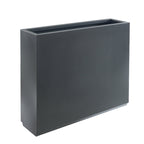 Jardinière métallique lourde pour plantes d'extérieur, 96 x 25 x 76 cm (L x l x H) de hauteur et de longueur, avec séparateur en métal - 96 x 76 x 25 cm