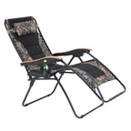 Fauteuil de salon surdimensionné XL rembourré à gravité zéro, accoudoirs larges, inclinable et réglable avec porte-gobelet - N/A
