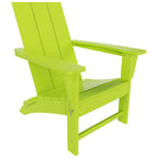 Chaise Adirondack pliante Polytrends Shoreside moderne et écologique, idéale pour les commerces et les résidences, toutes saisons