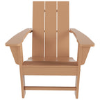 Chaise Adirondack pliante Polytrends Shoreside moderne et écologique, idéale pour les commerces et les résidences, toutes saisons
