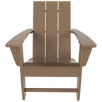 Chaise Adirondack pliante Polytrends Shoreside moderne et écologique, idéale pour les commerces et les résidences, toutes saisons