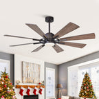 Ventilateur de plafond à LED intégré Parrot Uncle 60 Farmhouse avec lumière et télécommande