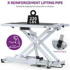 Table de toilettage électrique professionnelle pour grands chiens, robuste, avec bras en aluminium, 50 po de largeur