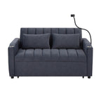 Canapé-lit convertible Roomfitters avec ports USB, poches latérales, porte-gobelets et support de téléphone pivotant pour le salon