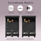 Station d'alimentation pour chiens Roomfitters avec 2 gamelles surélevées et armoire d'alimentation inclinable pour animaux de compagnie