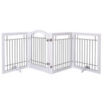 Barrière pour chien SPIRICH extra large de 96 pouces et haute de 30 pouces avec porte de passage, barrière pour animaux de compagnie autoportante en fil de fer, clôture de sécurité pour chiots