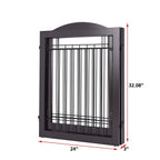 Barrière pour chien SPIRICH extra large de 96 pouces et haute de 30 pouces avec porte de passage, barrière pour animaux de compagnie autoportante en fil de fer, clôture de sécurité pour chiots