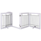 Barrière pour chien SPIRICH extra large de 96 pouces et haute de 30 pouces avec porte de passage, barrière pour animaux de compagnie autoportante en fil de fer, clôture de sécurité pour chiots