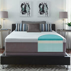 Slumber Solutions Choisissez votre ensemble de matelas en mousse à mémoire de forme gel de 14 pouces