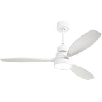 Ventilateur de plafond d'intérieur en bois Sofucor 52 avec télécommande et éclairage intégré en option