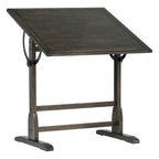 Table à dessin vintage en bois de 36 pouces avec plateau réglable en angle pour le dessin