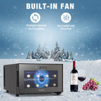Refroidisseur de boissons polyvalent pour 8 bouteilles (46 à 66 °F) : design élégant et fonctionnement ultra-silencieux pour un usage domestique