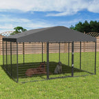 Grande niche d'extérieur pour chien (l 118 x P 118 x H 70), cage robuste avec toit étanche.