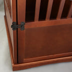 Table d'appoint en bois pour cage pour animaux de compagnie avec porte verrouillable