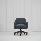 James - Chaise de bureau avec base en chêne