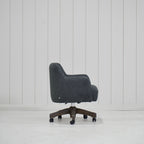 James - Chaise de bureau avec base en chêne