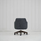 James - Chaise de bureau avec base en chêne